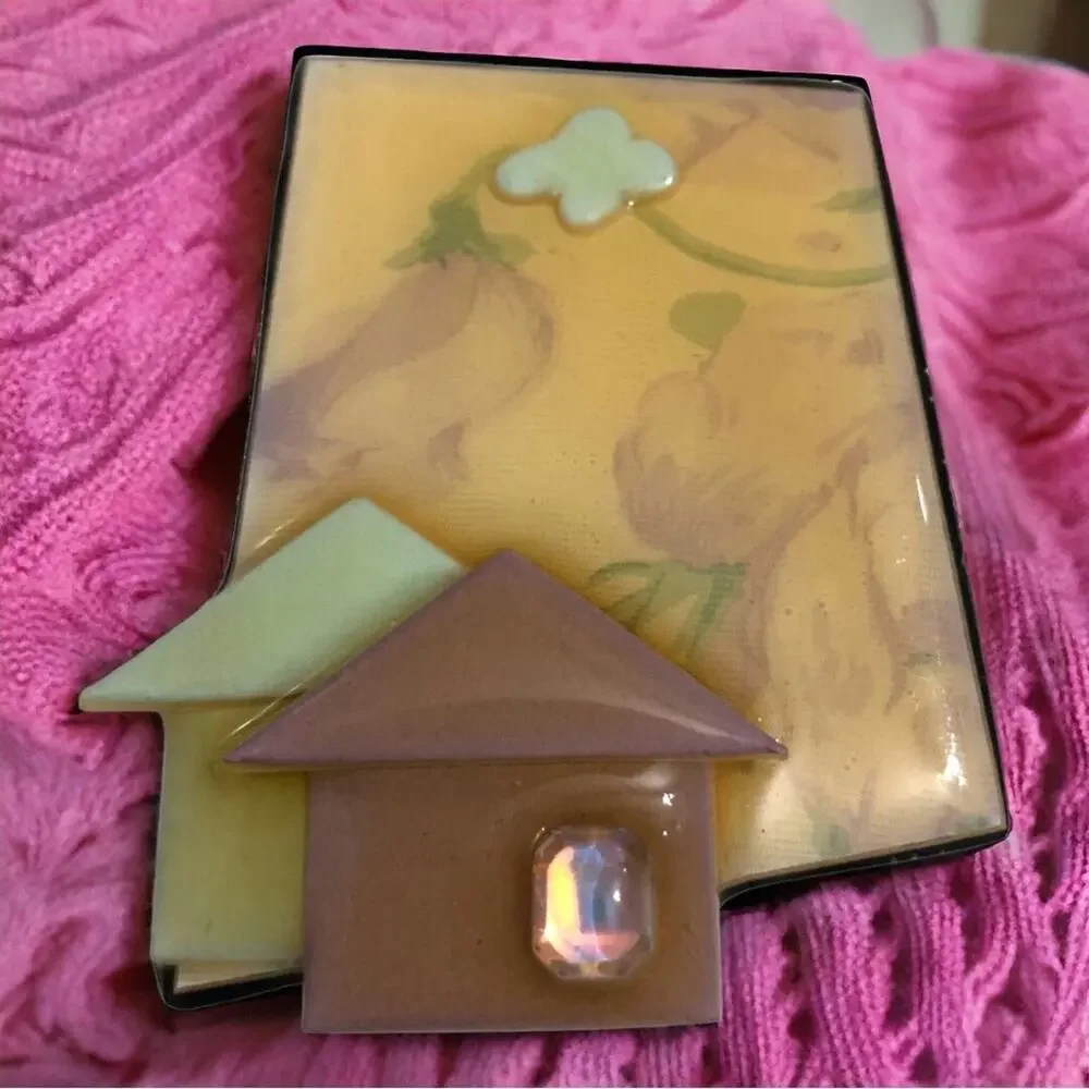 Vintage Lucinda Whimsical House Pin Brooch